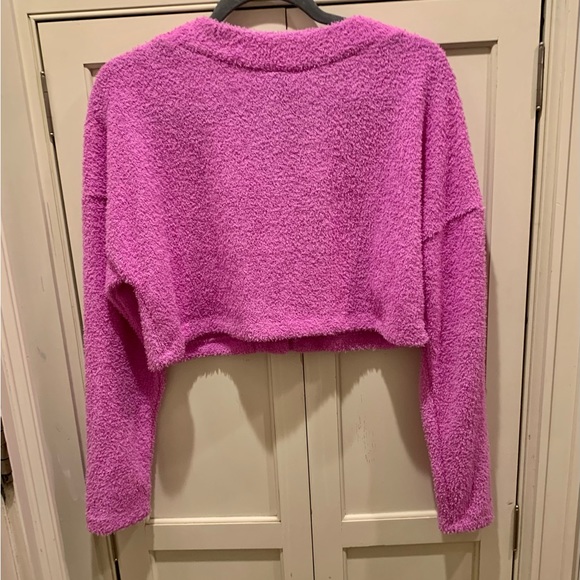 NWT Wild Fable cropped cardigan- teddy bear soft such a beautiful color! Sz S - Picture 9 of 11